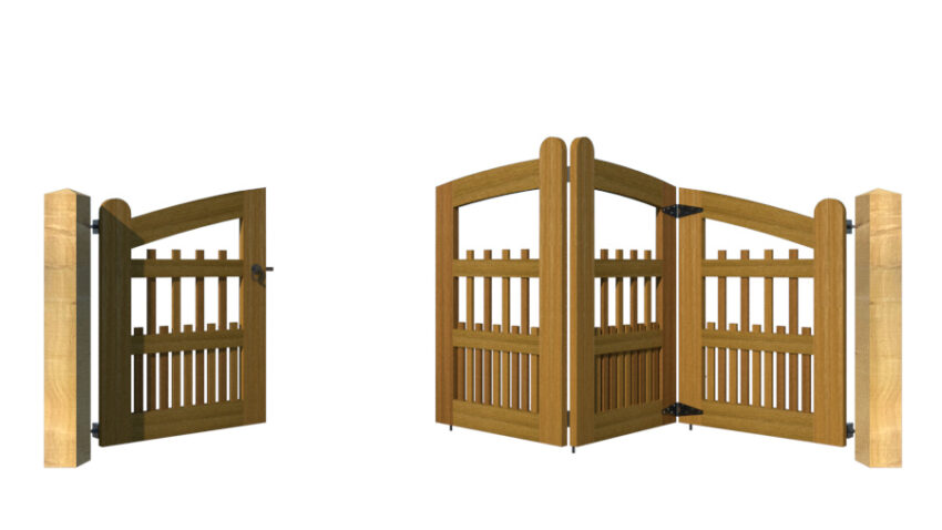Hardwood Bi-fold Gates, The Lynmouth - Image 8
