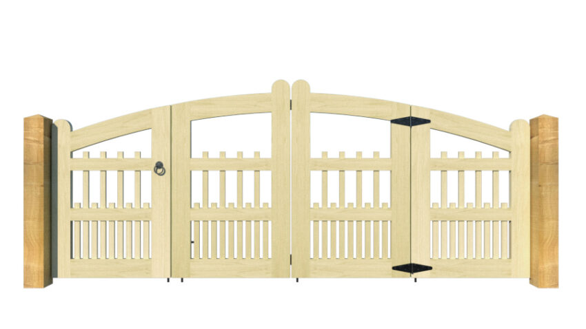 The Lynmouth - Open Panel Bi-fold Gate - Image 5