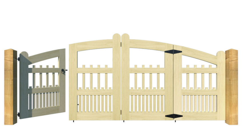 The Lynmouth - Open Panel Bi-fold Gate - Image 7