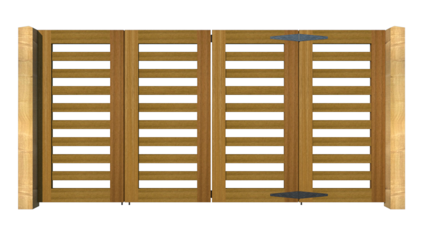 Hardwood Bi-fold Gates, The Salcombe - Image 3