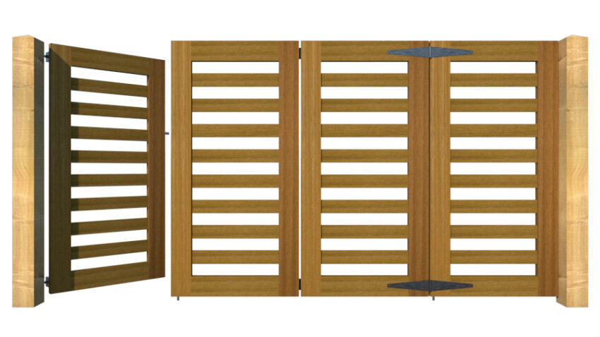 Hardwood Bi-fold Gates, The Salcombe - Image 7