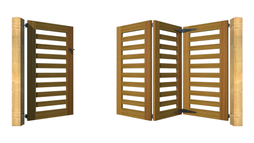 Hardwood Bi-fold Gates, The Salcombe - Image 6
