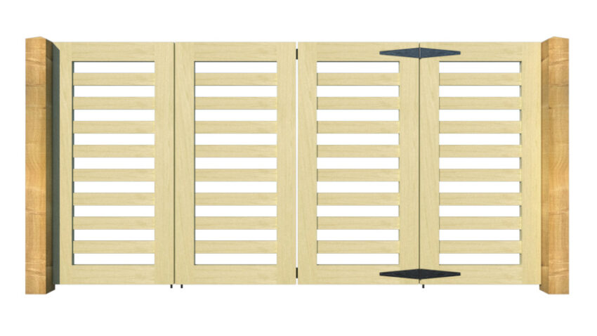 The Salcombe - Open Panel Bi-fold Gate - Image 5