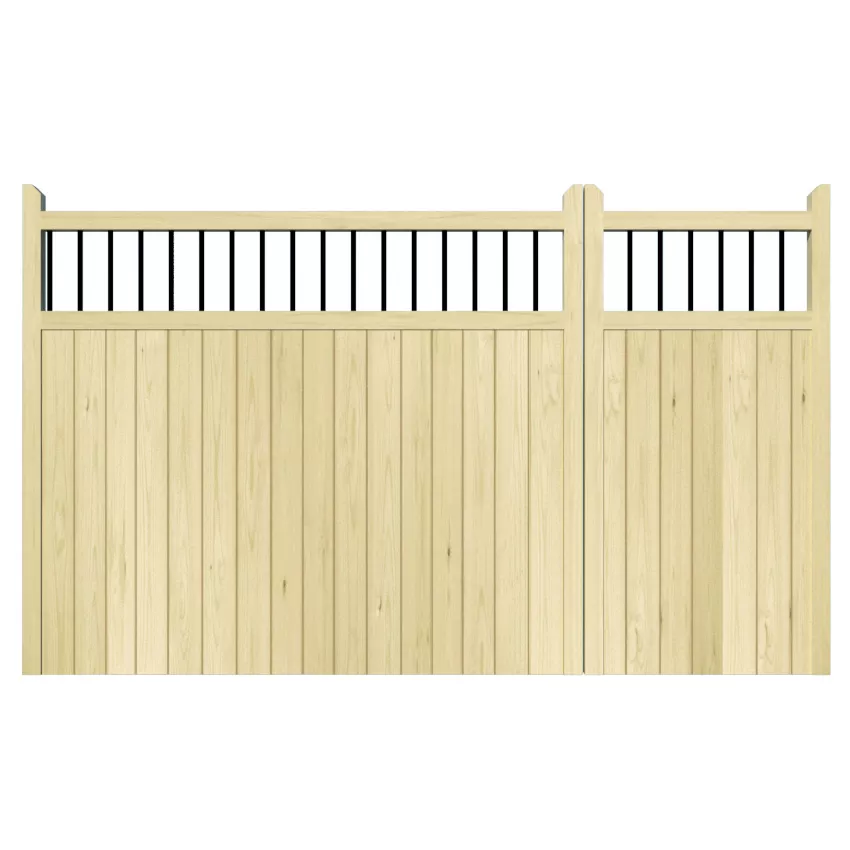 Shrewsbury Tall Pine Split Driveway Gate