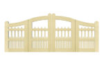 Swan neck wooden Bi-fold entrance gate - The Dartmouth