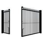 Farnborough Metal Split Gate with flatTop - rear open