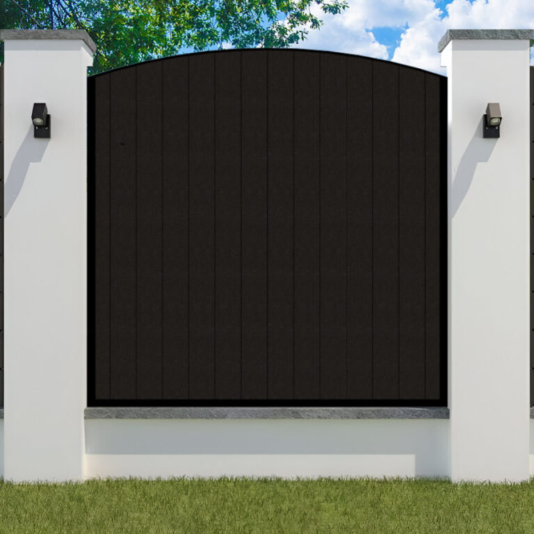 Composite-Fence-Panel-metal frame - the Kent - Bow Top