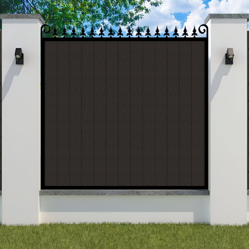 Composite-Fence-Panel-metal frame - the Middleton - Flat Top