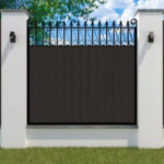 Composite-Fence-Panel-metal frame - the Oxford - Flat Top