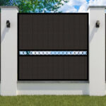 Composite-Fence-Panel-metal frame - the Sandbanks - Flat Top - Anthracite cladding