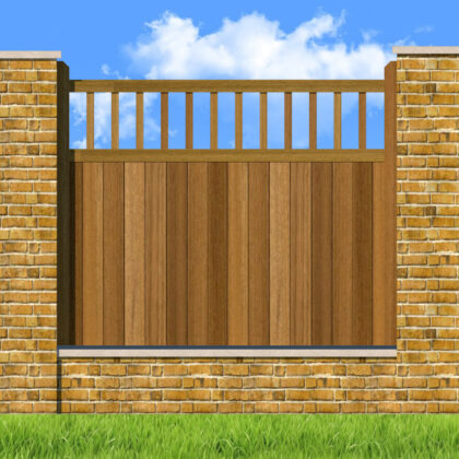 Hardwood Fence Panels - The Baywood
