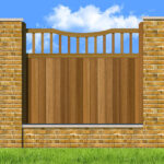 Hardwood Fence Panels - The Knowlwood - spindle top
