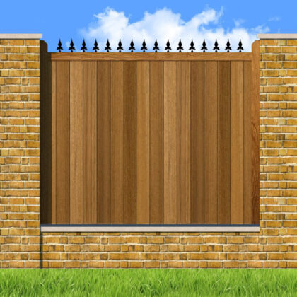 Hardwood Fence Panels - The London - flat top