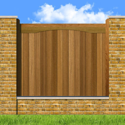 Hardwood Fence Panels - The Pettswood - flat top