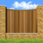Hardwood Fence Panels - The Woodberry - Inner Bow Top