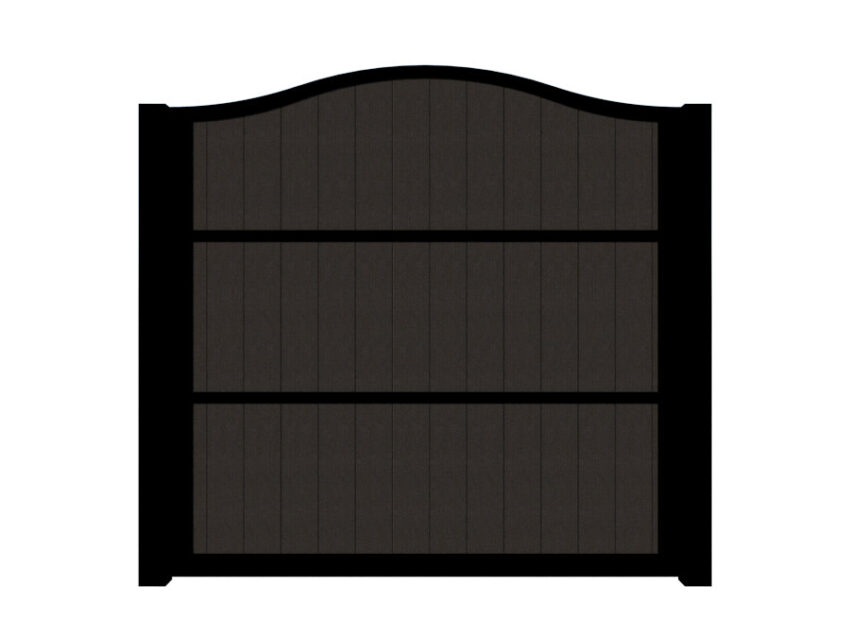 Shropshire Composite Fence Panel - Swan Top - rear