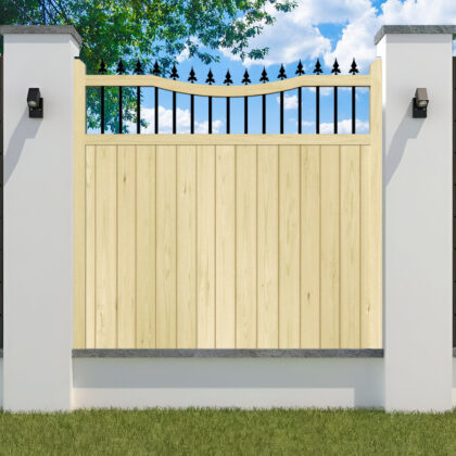 Garden Fence Panel - The Holmewood inner bow top