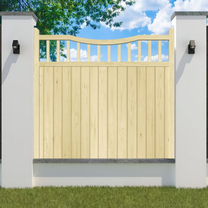 Garden Fence Panel - The Knowlwood inner bow top