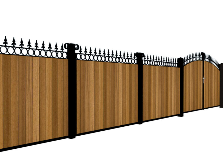Metal Framed Fence Panels - The Bath - Image 5
