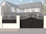 The Aberdeen - Composite Fence Panel with drive