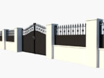 The Aberdeen - Composite Fence Panel with drive 2