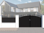 The Bath - Composite Fence Panel with drive