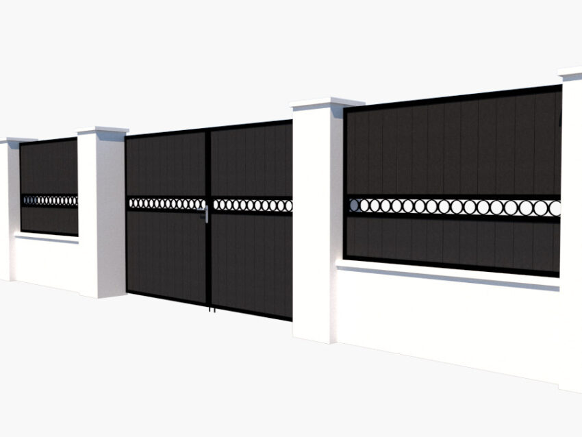 The Sandbanks - Composite Fence Panel with drive 2