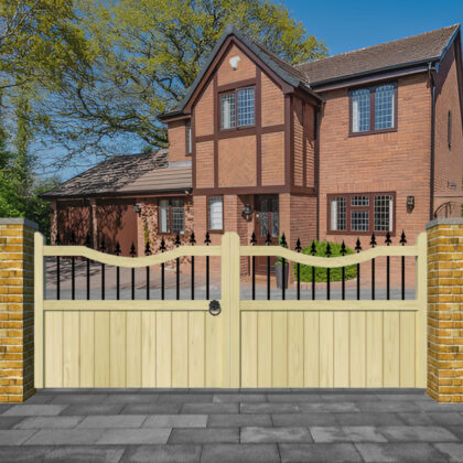 Wooden Driveway Gates - The Holmewood