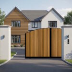 Sliding Gate - The Kent - BowTop - vertical cladded - opening