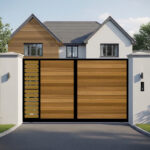 Sliding Gate - horizontal Cladded - The Stamford