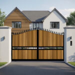 Sliding Gate - vertical Cladded Swan Top - The Waltham Forest