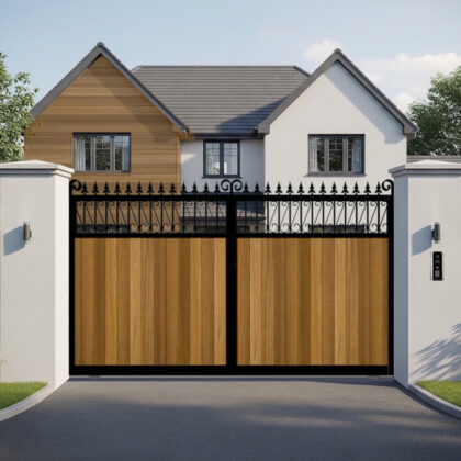 Sliding Gate - vertital Cladded - The Lemmington