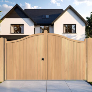 Swan Neck Oak Driveway Gate - the Berkshire