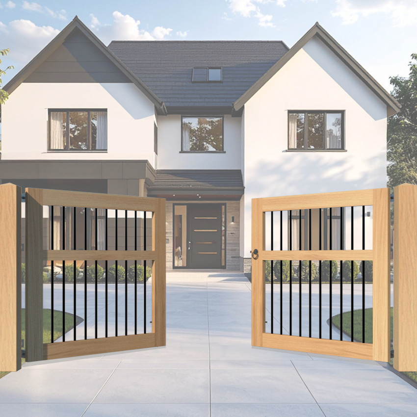 Flat Top Entrance Gate - The Kingswear - open