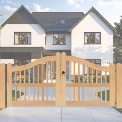 Oak Double Entrance Gate - The Padstow -
