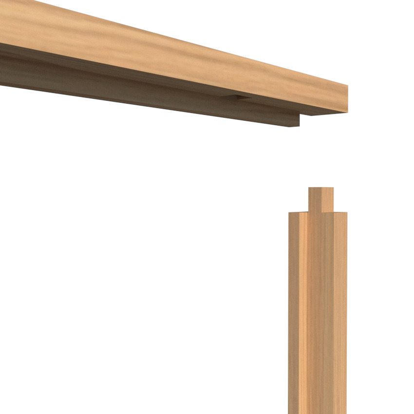 Rebated Garage Door Frame