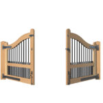 Solid Oak Entrance Gates - The Brunel_Scene 4