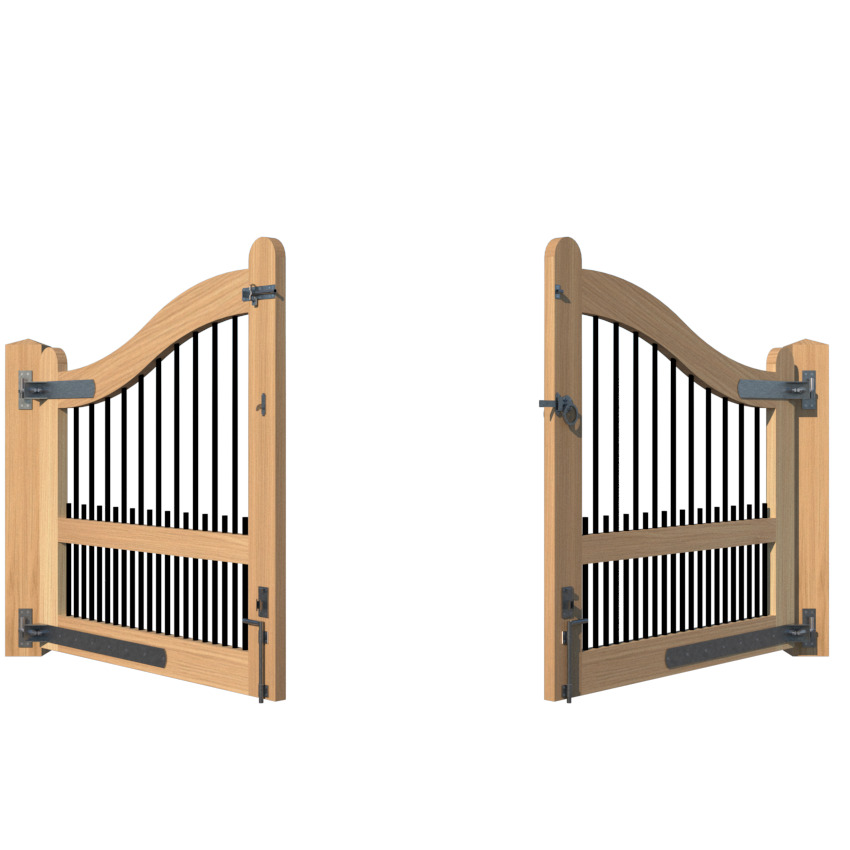 Solid Oak Entrance Gates - The Brunel_Scene 4