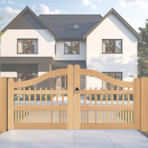 Swan Top Entrance Gate in Oak - The Dartmouth