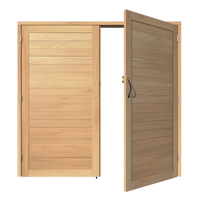 arage door Oak - the Derby - horizontal Cladded 2