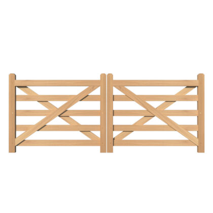 Oak Farm Gate - Double Cross