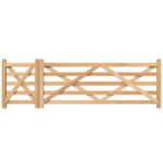 Oak Field Gate with Access