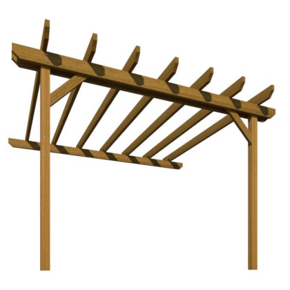 Under View of Lean to Pergola