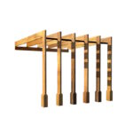 Contemporary Lean-To Pergola 1