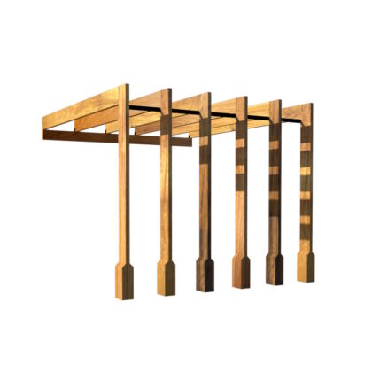 Contemporary Lean-To Pergola 1