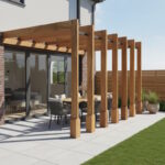 Contemporary Lean-To Pergola