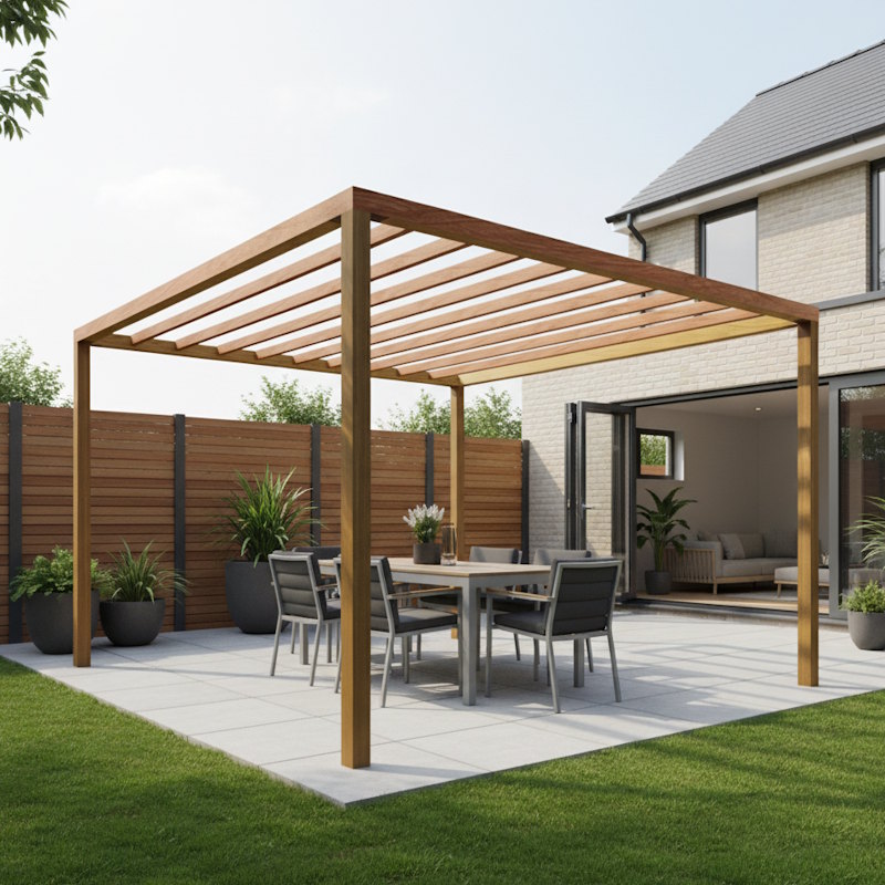 Modern Free Standing Pergola