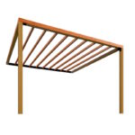 Modern Lean To Timber Pergola 3