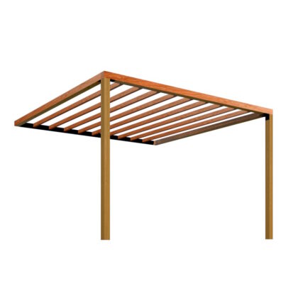 Modern Lean To Timber Pergola
