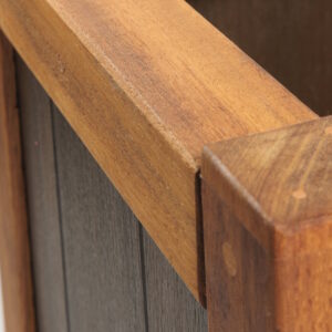 Planter with composite and timber